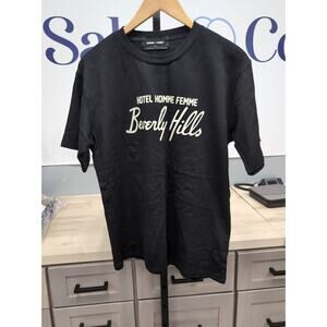 Homme + Femme Men's Hotel Beverly Hills Black T-Shirt Small Street Wear New
